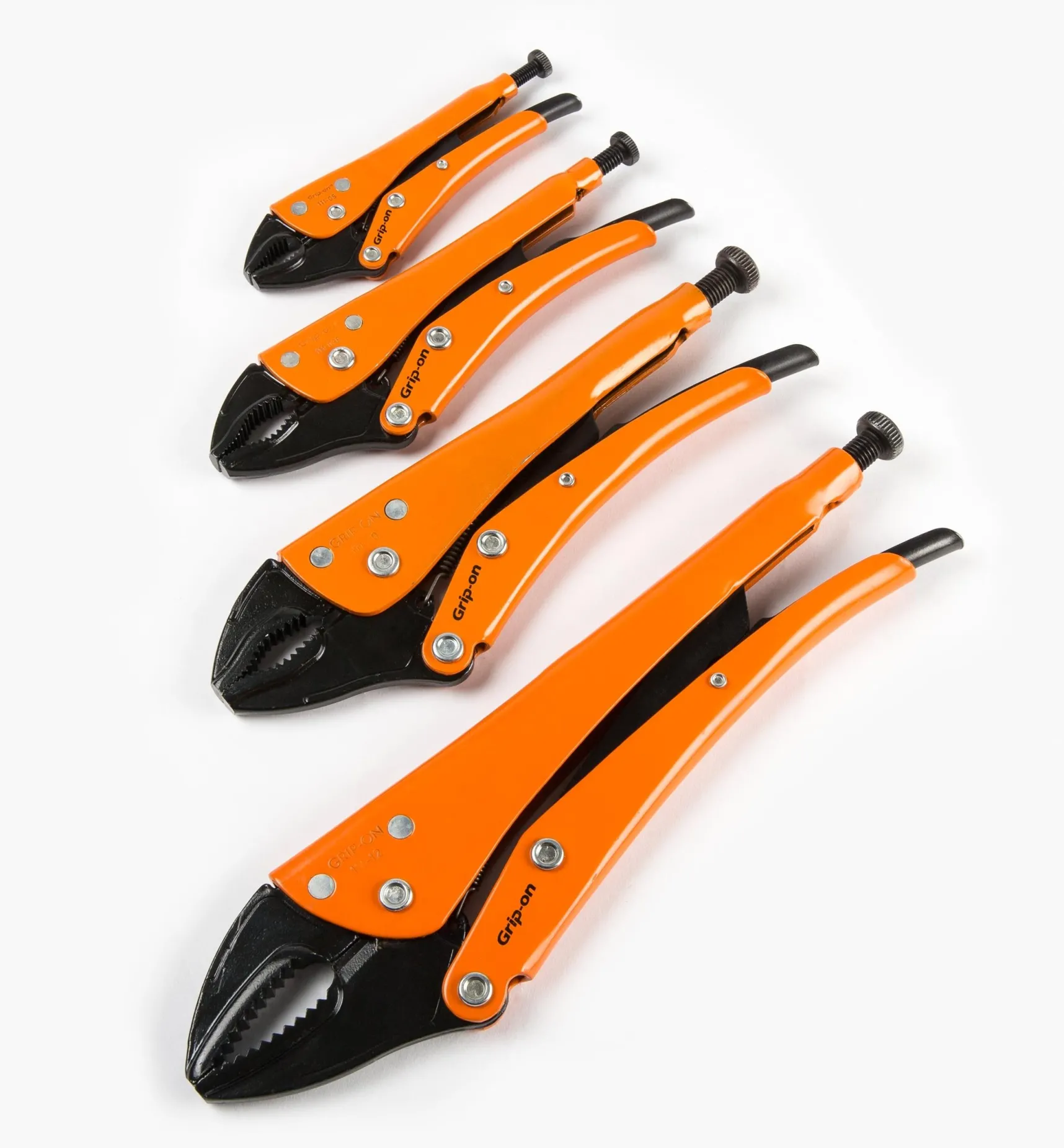 Discount Set Of Regular-Jaw Grip-On Locking Pliers Hand Tools