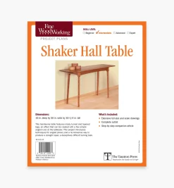 New Shaker Hall Table Plan Plans