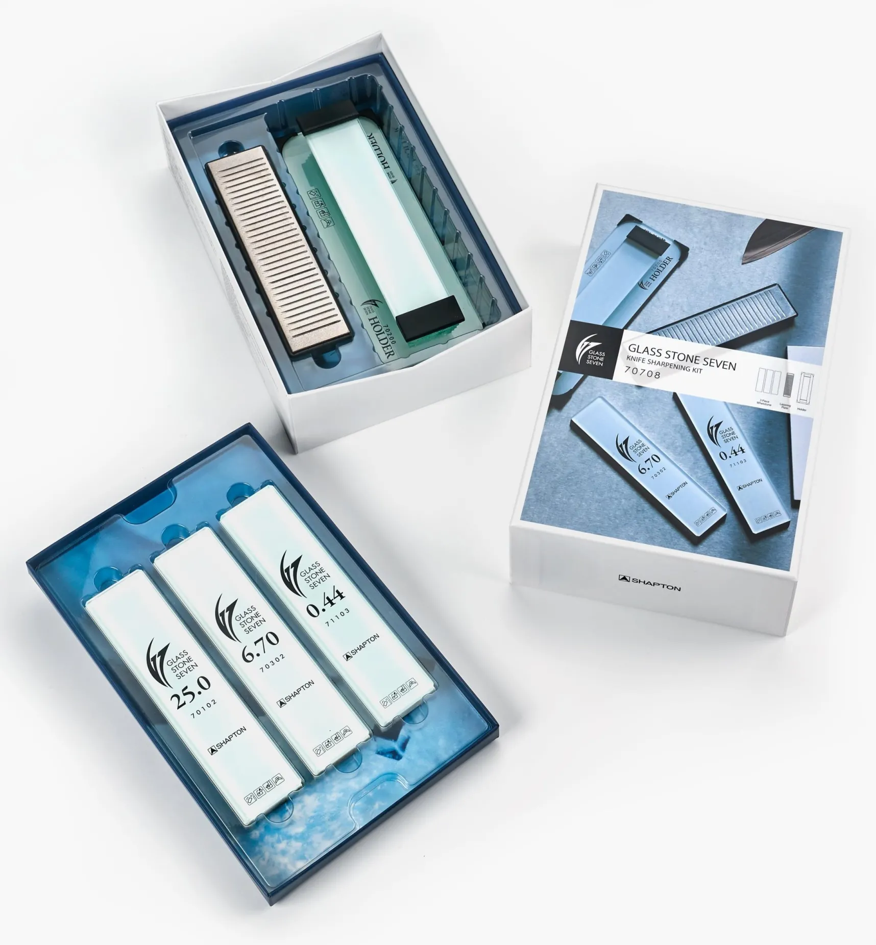 Clearance Shapton GlassStone Seven (GS7) Knife Sharpening Kit Sharpening