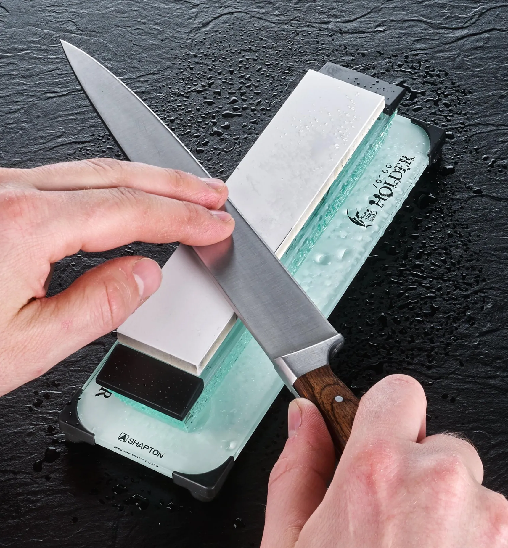 Clearance Shapton GlassStone Seven (GS7) Knife Sharpening Kit Sharpening
