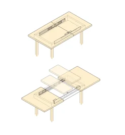 Online Side-Mount Table Slides Table Hardware