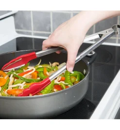 Hot Silicone Tongs With Teeth Cooking Utensils