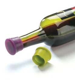 Silicone Wine-Bottle Caps Barware