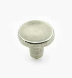 Clearance Simple Pewter Dished Knob Knobs