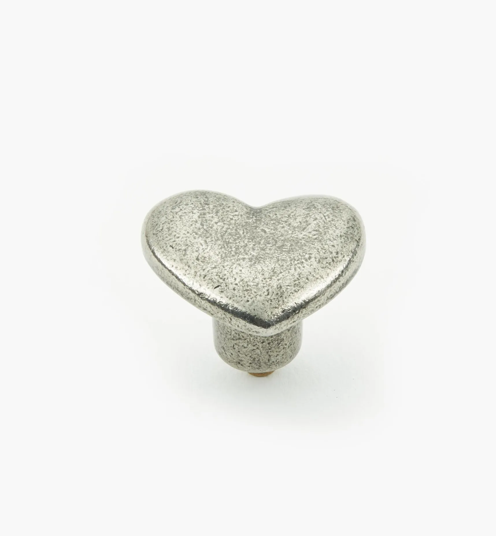 Online Simple Pewter Heart Knob Knobs