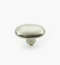 Discount Simple Pewter Oval Knob Knobs