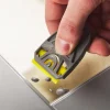 New Small Holder & 6 Yellow Plastic Razor Blades Scrapers