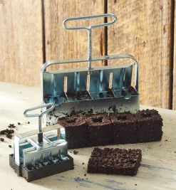 Best Soil Cube & Block Molds Set Seed Starting
