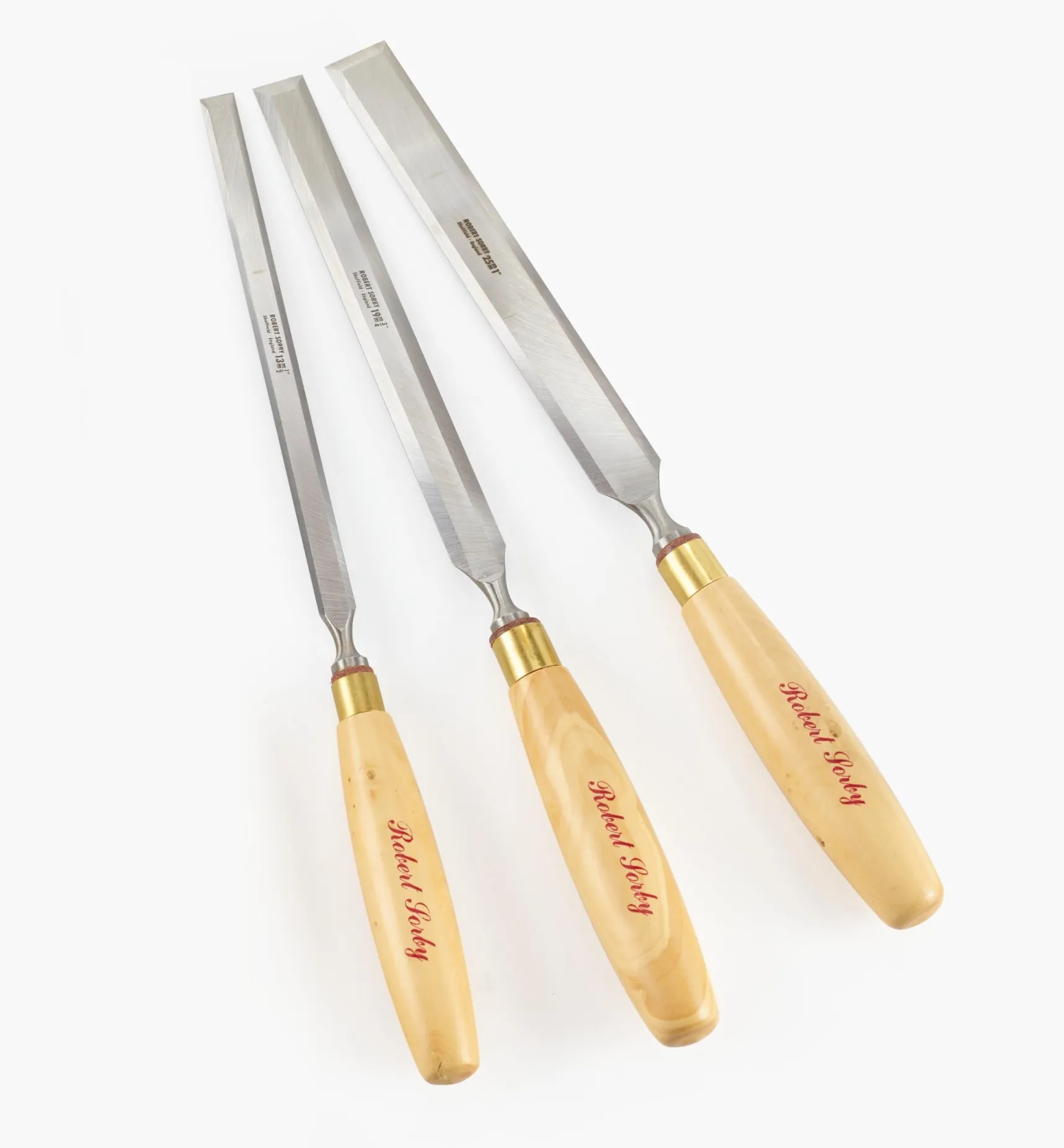 Sorby Boxwood-Handled Paring Chisels Hand Tools