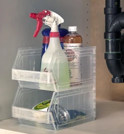 New Stackable Light-Duty Storage Bins Storage & Organization
