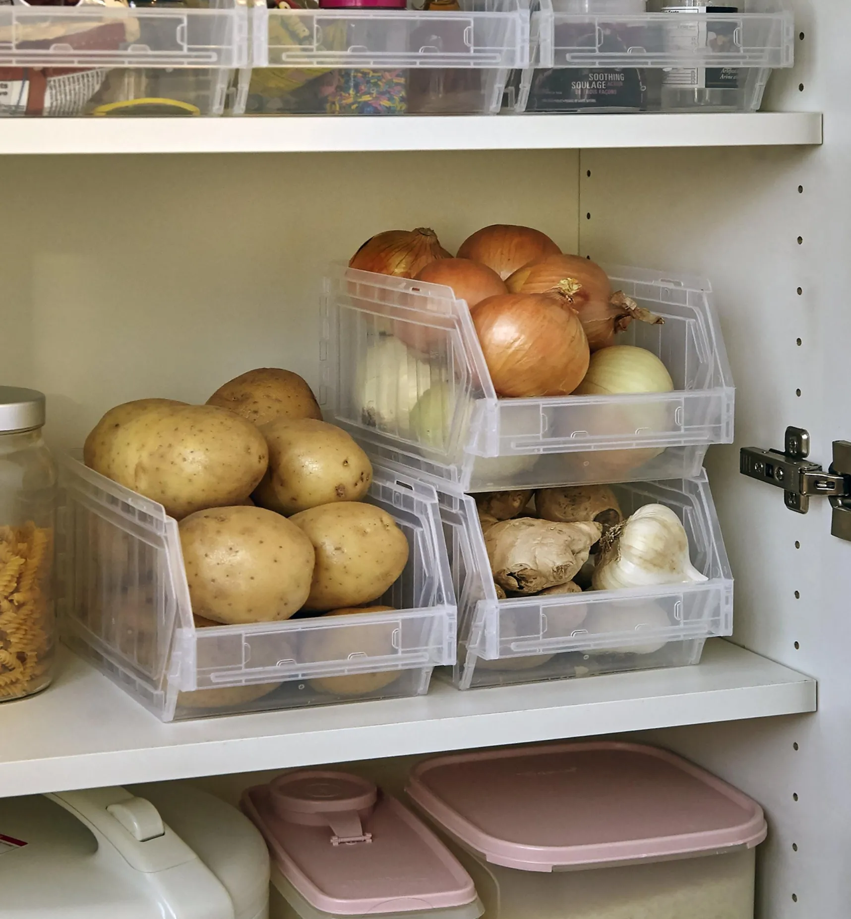 New Stackable Light-Duty Storage Bins Storage & Organization