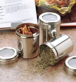 New Stainless-Steel Canisters Food Storage