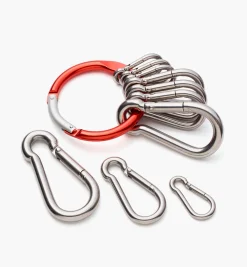 Discount Stainless-Steel Carabiner Set Storage & Organization