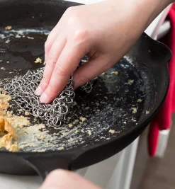 Online Stainless-Steel Chain Mail Scrubber Cleaning