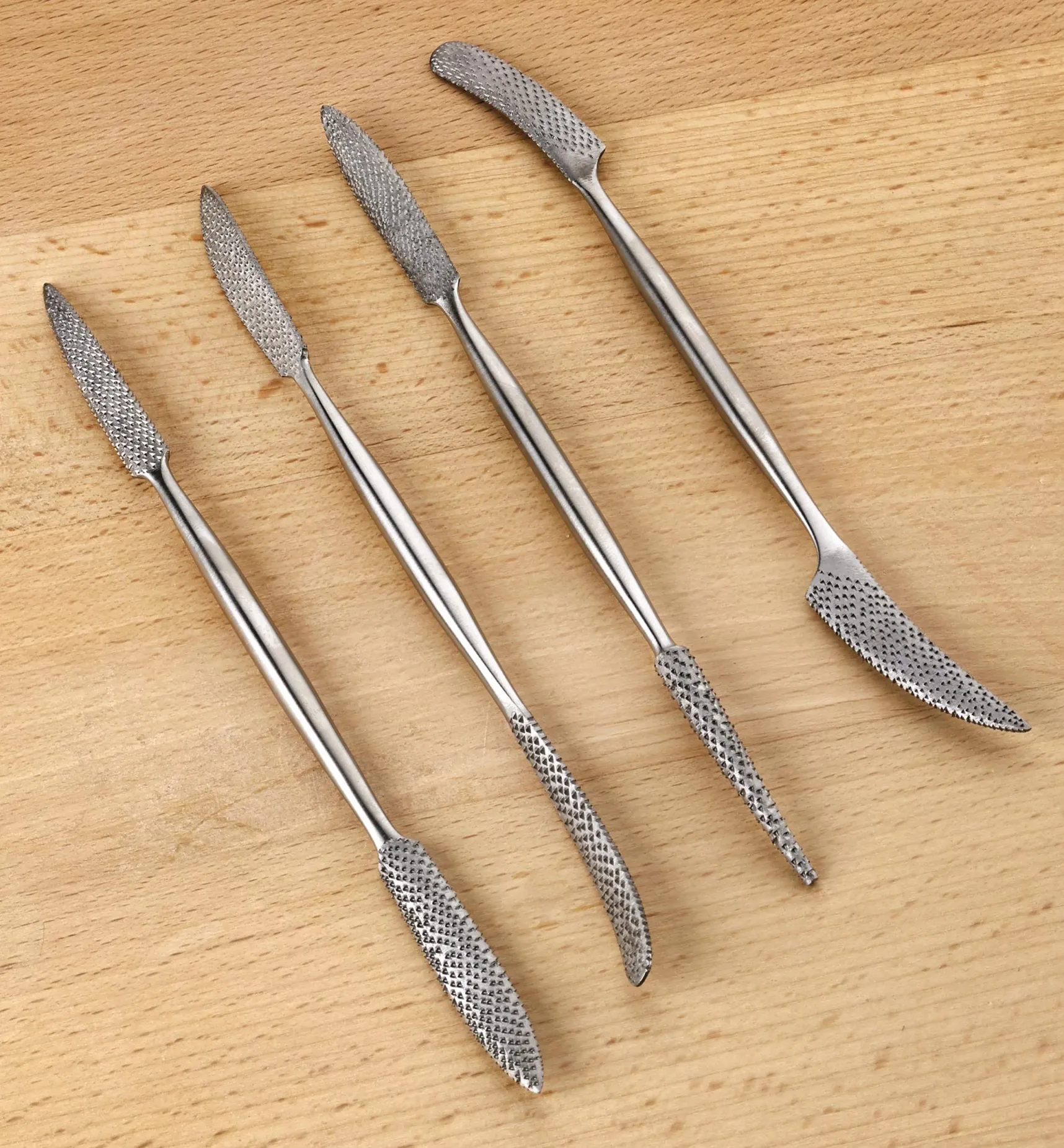 Hot Stainless-Steel Hand-Stitched Riffler Set Hand Tools