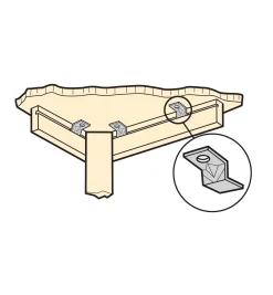 Hot Tabletop Mounting Clamps Table Hardware