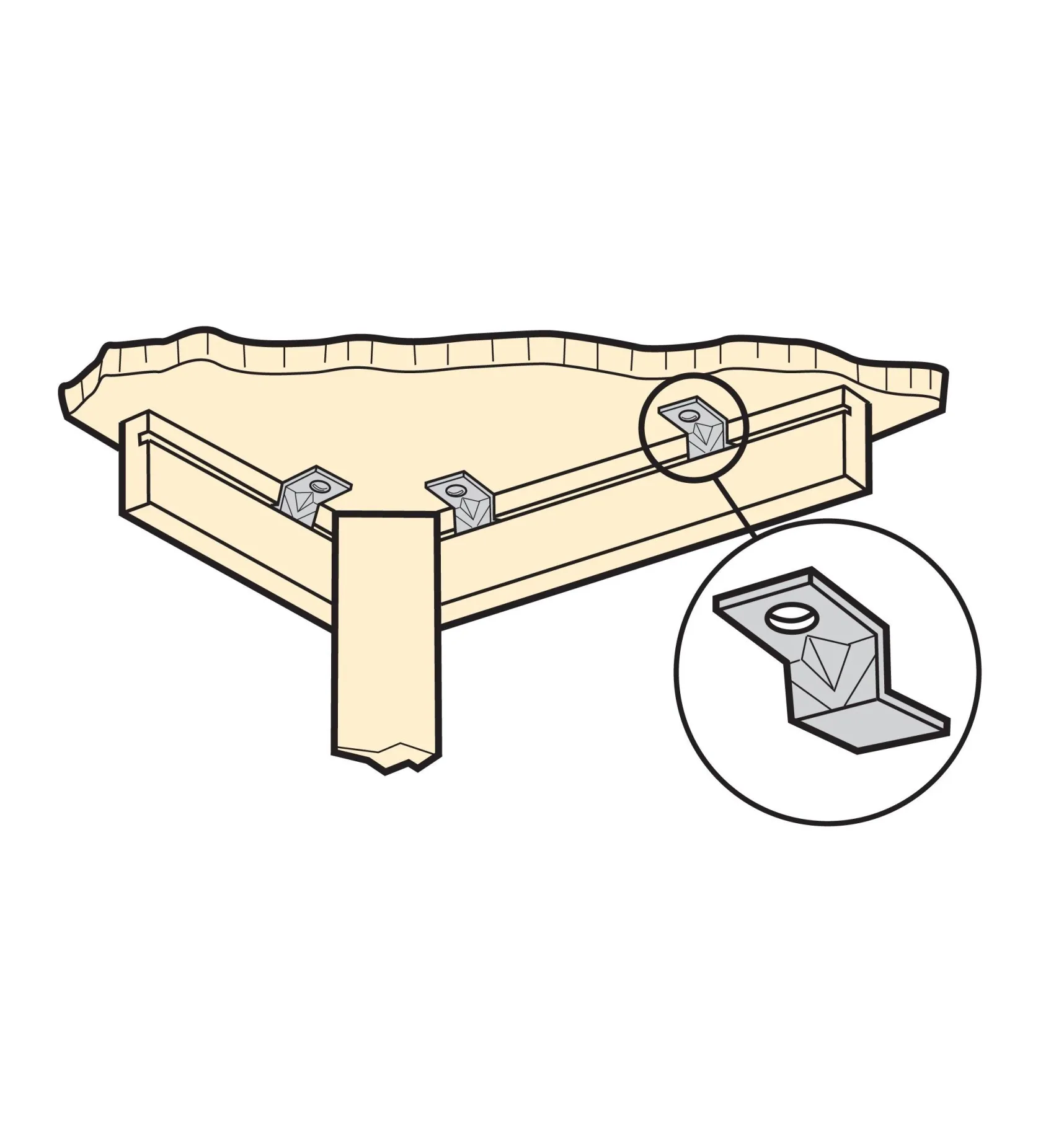 Hot Tabletop Mounting Clamps Table Hardware