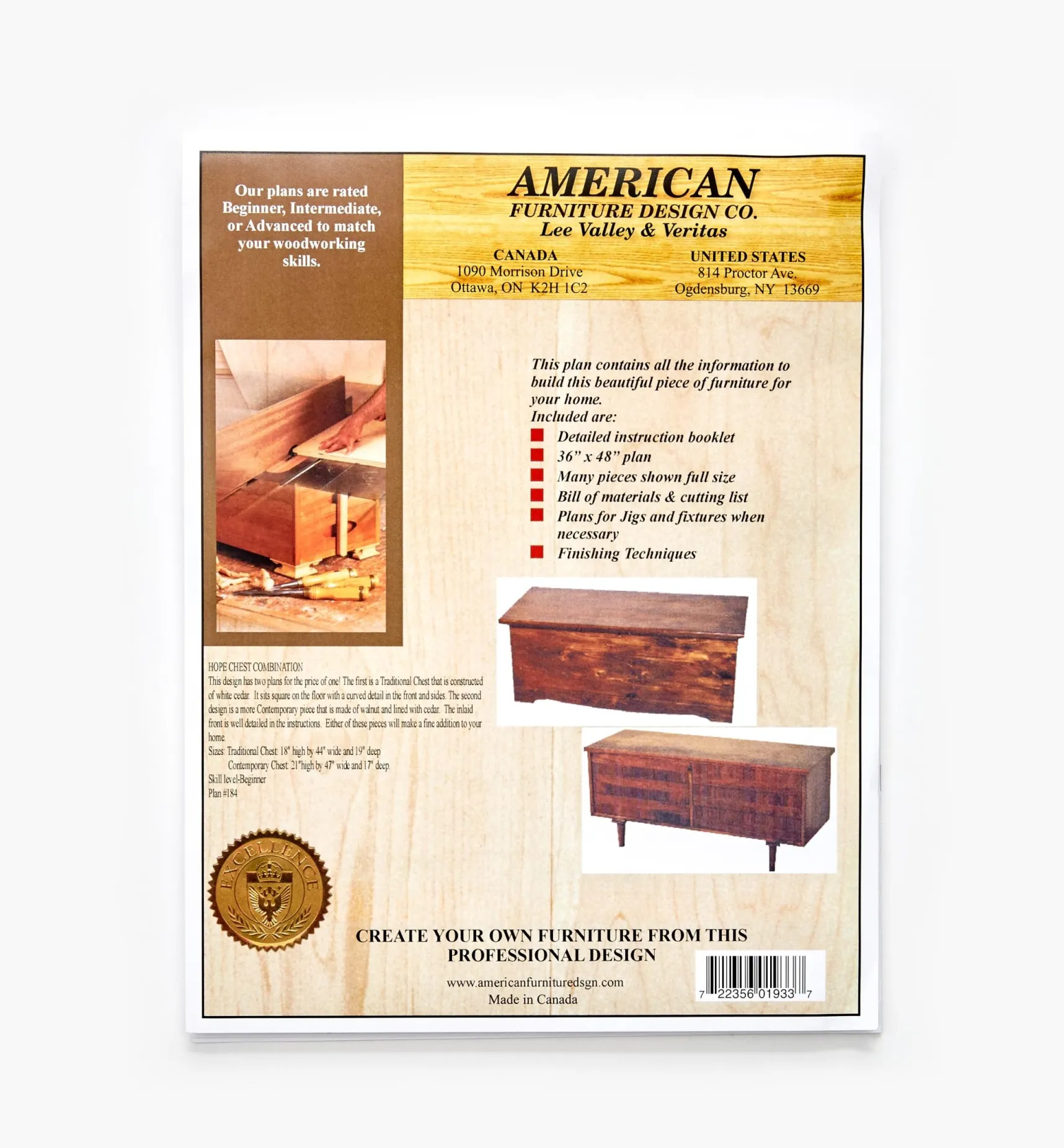 Online Traditional And Contemporary Hope Chest Plans Plans