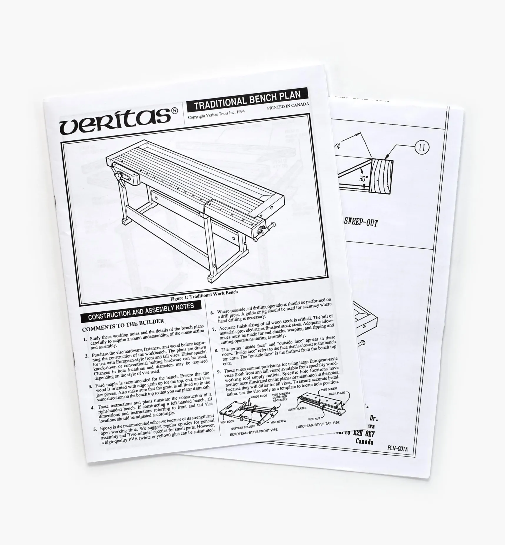 Sale Traditional Bench Plan Plans
