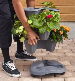 Discount Triple Planter Container Gardening