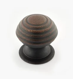 Outlet Turned Brass Ridged Knobs Knobs