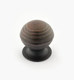 Outlet Turned Brass Ridged Knobs Knobs