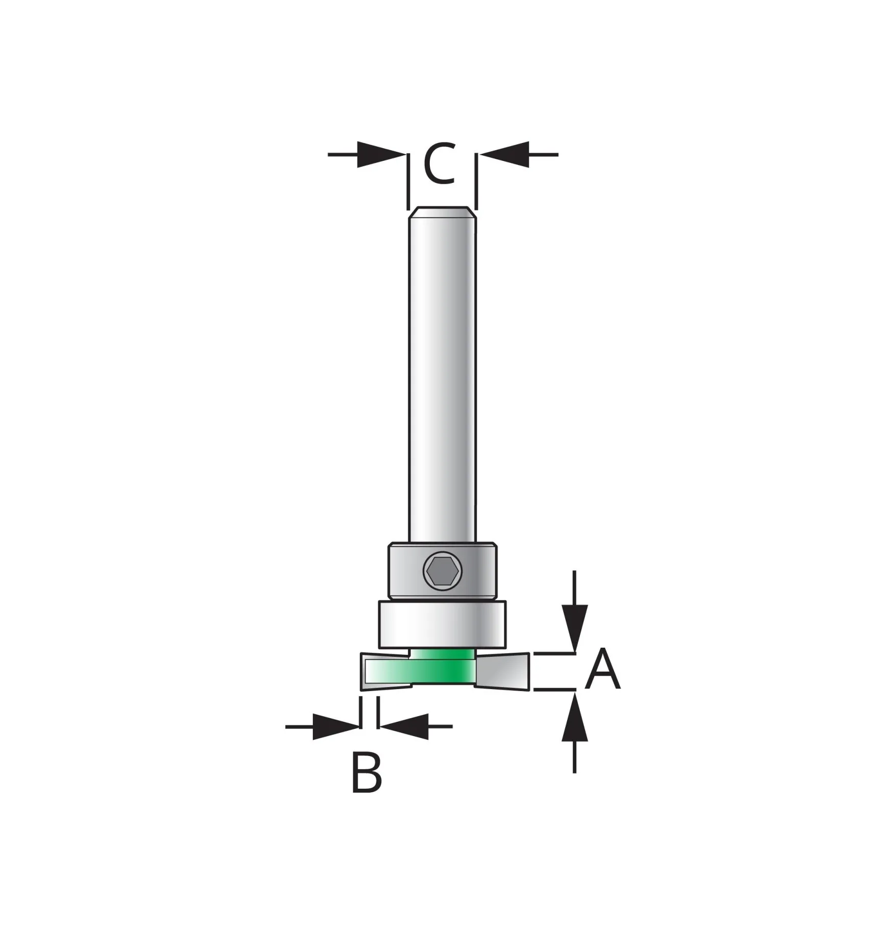 Undercut Slotting Bit Routing