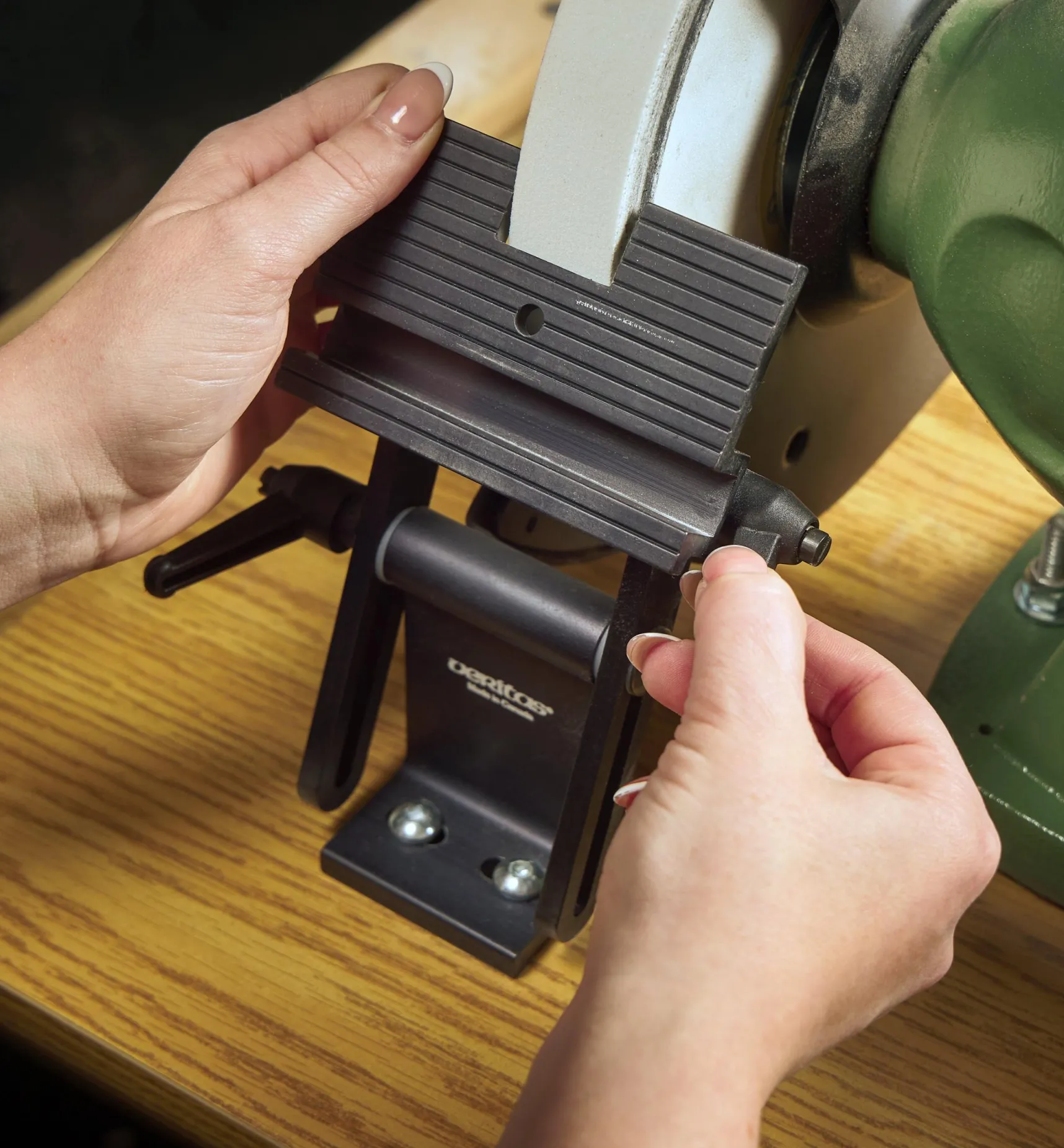 New Veritas Grinder Tool Rest Sharpening