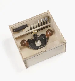 Best Veritas Large Router Plane, Box & Imperial Blades Set Routing
