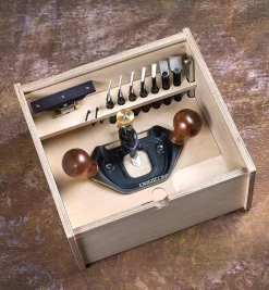 Best Veritas Large Router Plane, Box & Metric Blades Set Routing