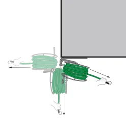 Hot Wall-Mount Swivel Hose Reel Hoses & Accessories