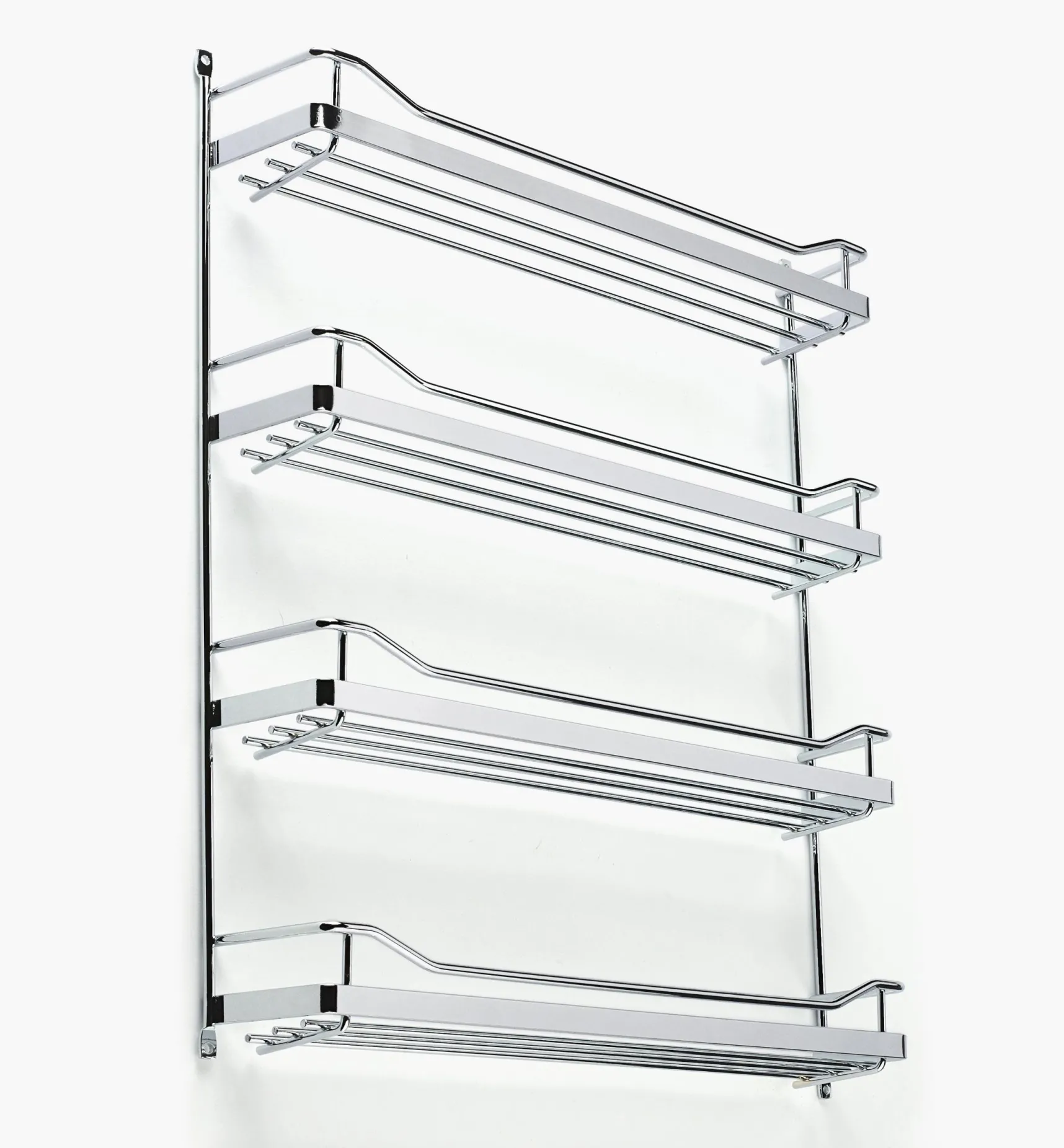 Clearance Wide Four-Shelf Screw-Mount Spice Rack Kitchen Hardware