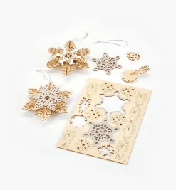Discount Wooden Snowflake Ornaments Kit Décor